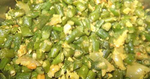 Karamani Poriyal - Long beans stir fry - Low calorie vegetable recipe - Diet recipe - Diabetic recipe