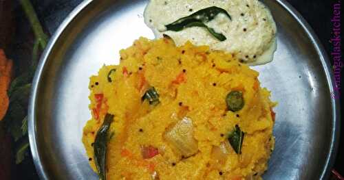 Khara Bath | Masala Rava Bath | Karnataka Breakfast Recipe
