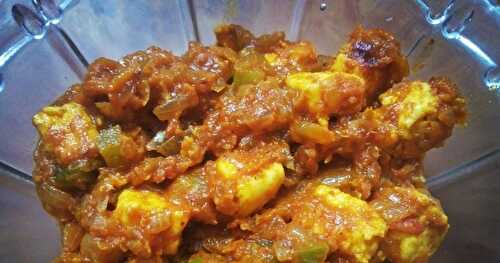 Paneer Capsicum Masala | Masala Curry Blended with Paneer and Capsicum