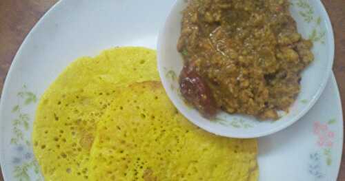 Set dosa / Set dosai - Yummy Combo Set Dosa-Vadacurry Recipe - Chennai Special Dosa Recipes