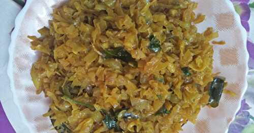 Spicy Cabbage Curry | Kara Cabbage Poriyal