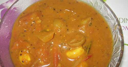 Spicy Hot Milagu Poondu Kuzhambu - Pepper Garlic Combo Kolambu - Tamilnadu Kaarakuzhambu Recipes for Lunch - Grandmother's Recipes