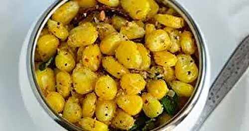 Sweet Corn Sundal - Navarathri Recipes - Navarathri Sundal - Festival Recipes