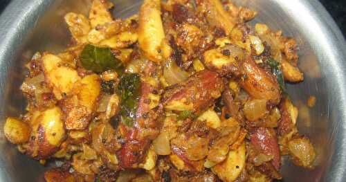 Tamilnadu Special Pala Kottai Varuval - Jackfruit seed fry - Traditional Lunch Sidedish Recipe