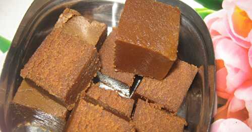 Tirunelveli Style Nellai Karupatti Ghee Mysore Pak - Mysore Pak using Palm Jaggery - Healthy Delicious Festival Sweet Recipe 