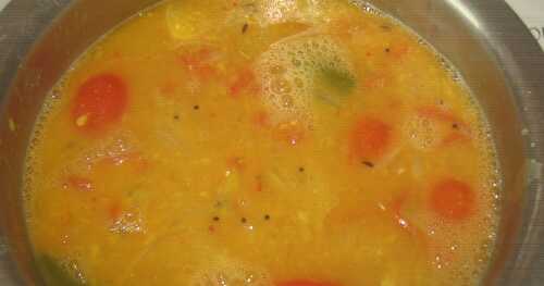 Tomato sambar | Thakkali Sambar | Easy Sambar Recipe