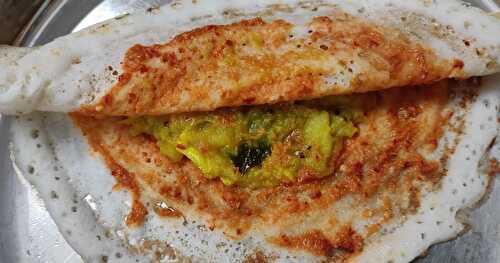 Mysore Masala Dosa with Red Chutney and Aloo Masala | Spicy Mysore Dosa Recipe