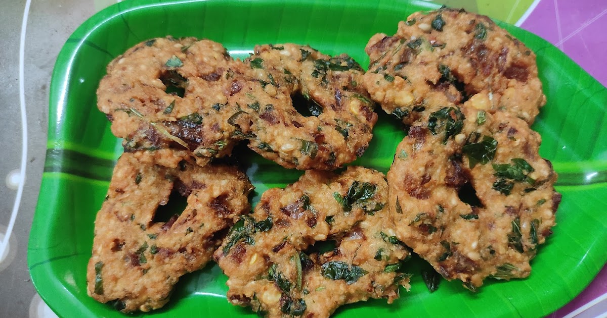 Hotel Style Keerai Vadai - Special Keerai Vadai -Spinach Vada - Evening Snack Recipe - Lunch side dish Recipe