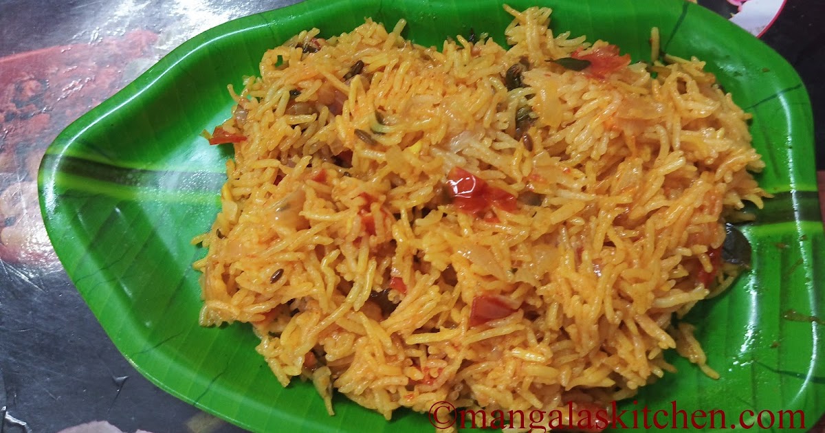 Easy One Pot Tomato Biryani in Tamil Nadu Style