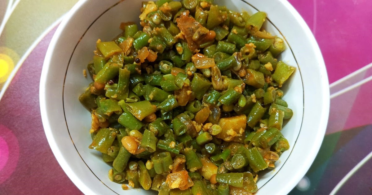 Healthy Karamani Poriyal | Long Beans Poriyal with Ground Coconut and Green Chilies | A Nutritious Tamil Nadu Side Dish
