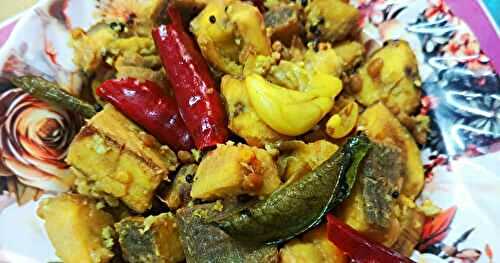 Traditional Raw banana poriyal | Vazhaikkai Poriyal