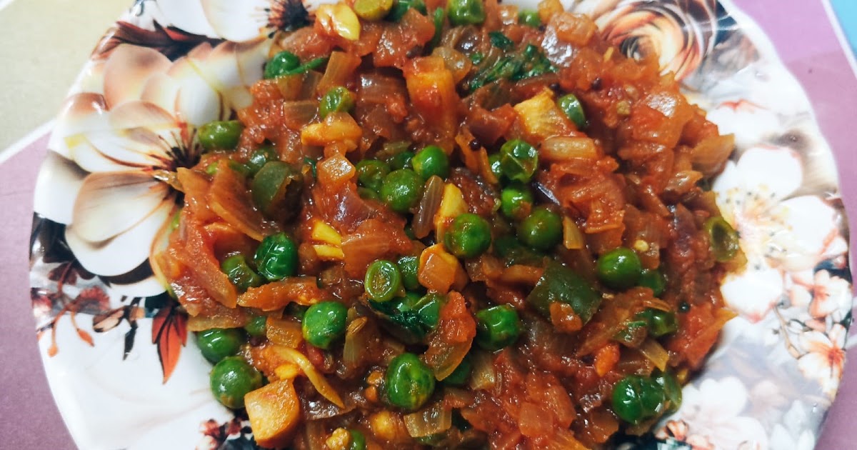 Easy Cabbage Peas Masala Recipe for Rice and Chapati
