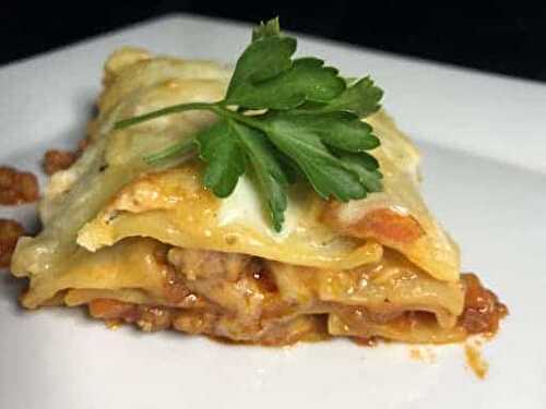Lasagne al Forno with Bolognese and Béchamel Sauce