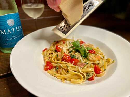 Shrimp Fettuccine Alfredo, Mamma Mia that’s good!