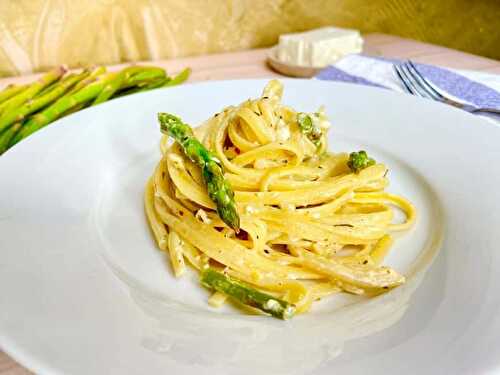 Pasta With Feta Cheese And Asparagus