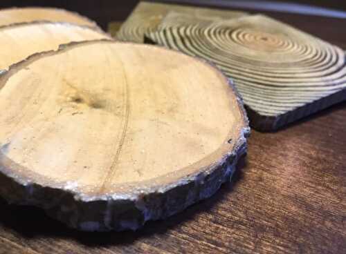 Easy DIY Rustic Wooden Coasters - Maplewood Road