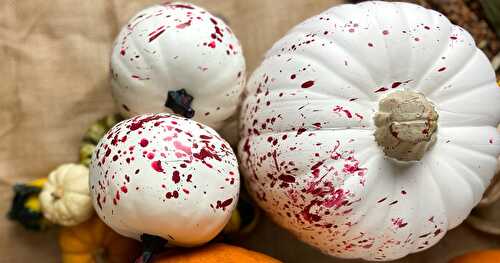 Halloween Splatter Pumpkins