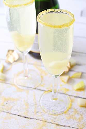 Sparkling Gold Pear Cocktail - Margarita's On The Rocks