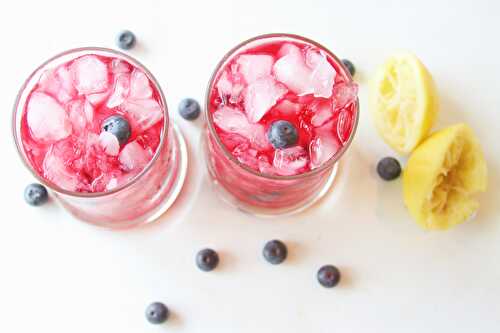 Spiked Blueberry Lemonade - Margarita's On The Rocks