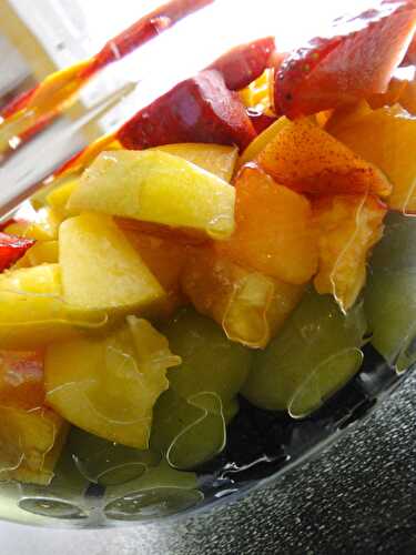 Fruit salad with mint sugar – Marshmallows & Margaritas