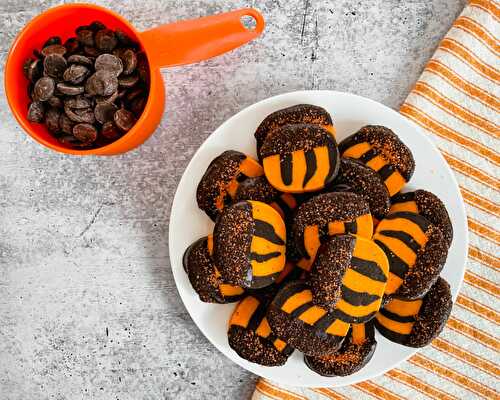 Tiger-striped shortbread cookies – Marshmallows & Margaritas