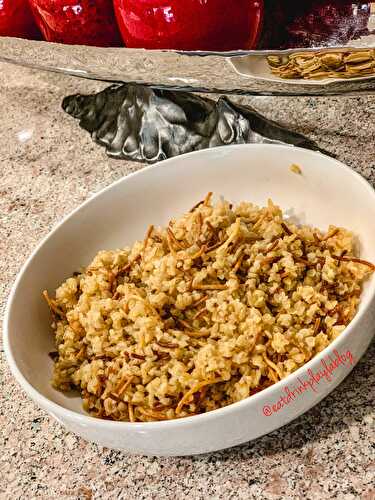 BULGUR PILAF WITH CRACKED WHEAT AND VERMICELLI