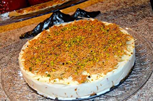 GOLDEN KATAYFI CAKE WITH ROSE AND ORANGE BLOSSOM FLAVORED CREAM (OSMAL