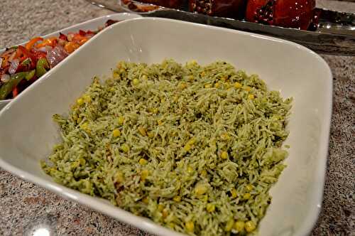 MEXICAN POBLANO RICE WITH CORN