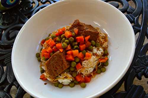MIDDLE EASTERN BEEF AND PEA STEW (BAZELLA)