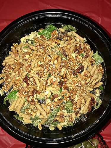 PASTA SALAD WITH SUN-DRIED TOMATOES, ARTICHOKES, AND OLIVES