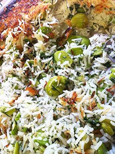PERSIAN RICE WITH FAVA BEANS & DILL (BAGHALI POLO)