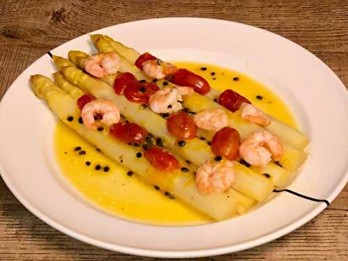 Asparagus in Passion Fruit Sauce