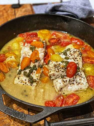 Baked Corvina with Tomatoes