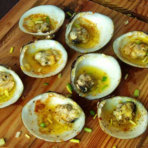 Baked Garlic Buttered Clams