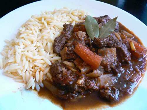 Beef Stew & Orzo