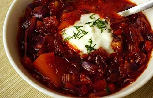 Beetroot & Cabbage Soup