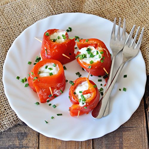 Bell Peppers with Garlic Cream Cheese