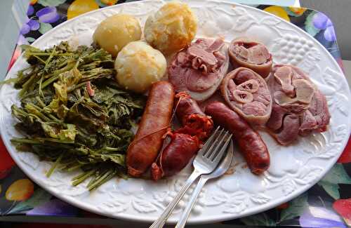 Boiled Ham with Greens