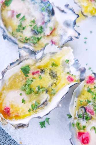 Broiled Oysters & Garlic Butter