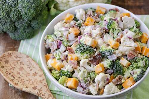 Cauliflower & Broccoli Salad