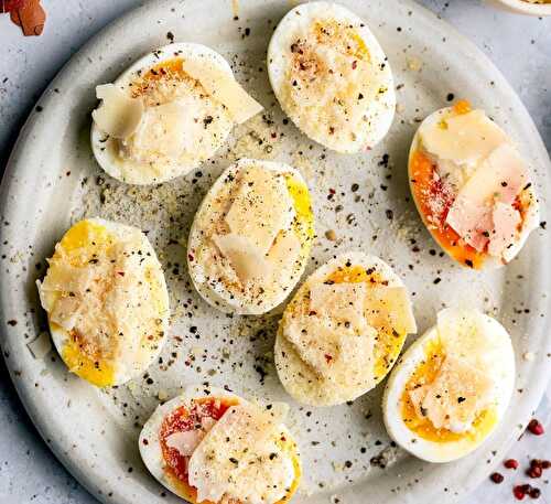 Cheesy Boiled Eggs