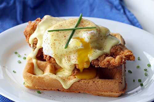 Chicken & Waffles Benedict