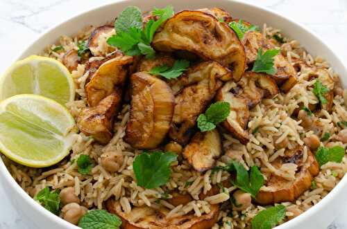 Chickpea & Eggplant Rice