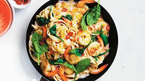 Chili Prawn Linguine