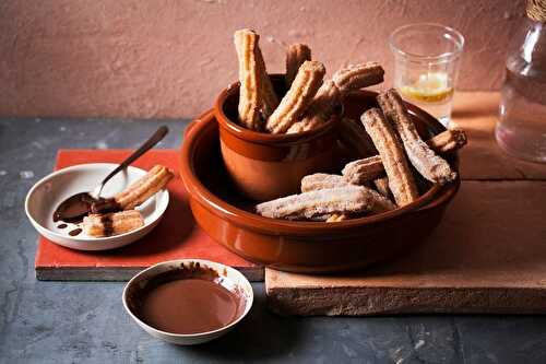 Churros with Salted Chocolate Sauce