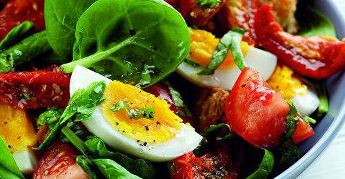 Egg & Spinach Salad