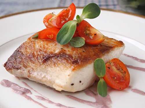 Fish with Black Olive Sauce