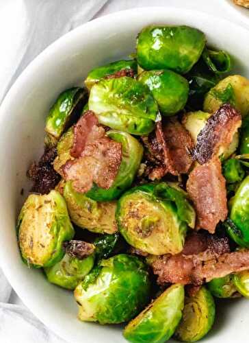 Fried Bacon with Sprouts