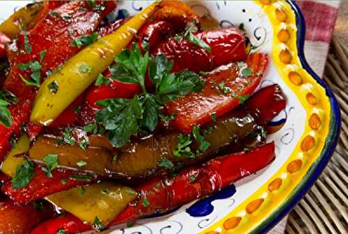 Fried Sweet Peppers & Balsamic Vinegar