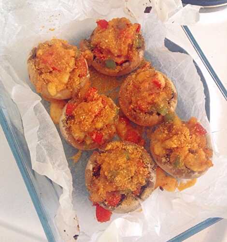 Garlic & Chilli Stuffed Mushrooms